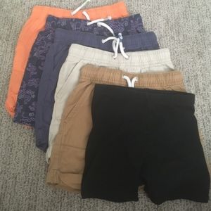 Six pairs of kids shorts